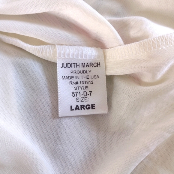 Judith March Floral Maxi Dress Size L Crochet Details Racer Back - Picture 7 of 7